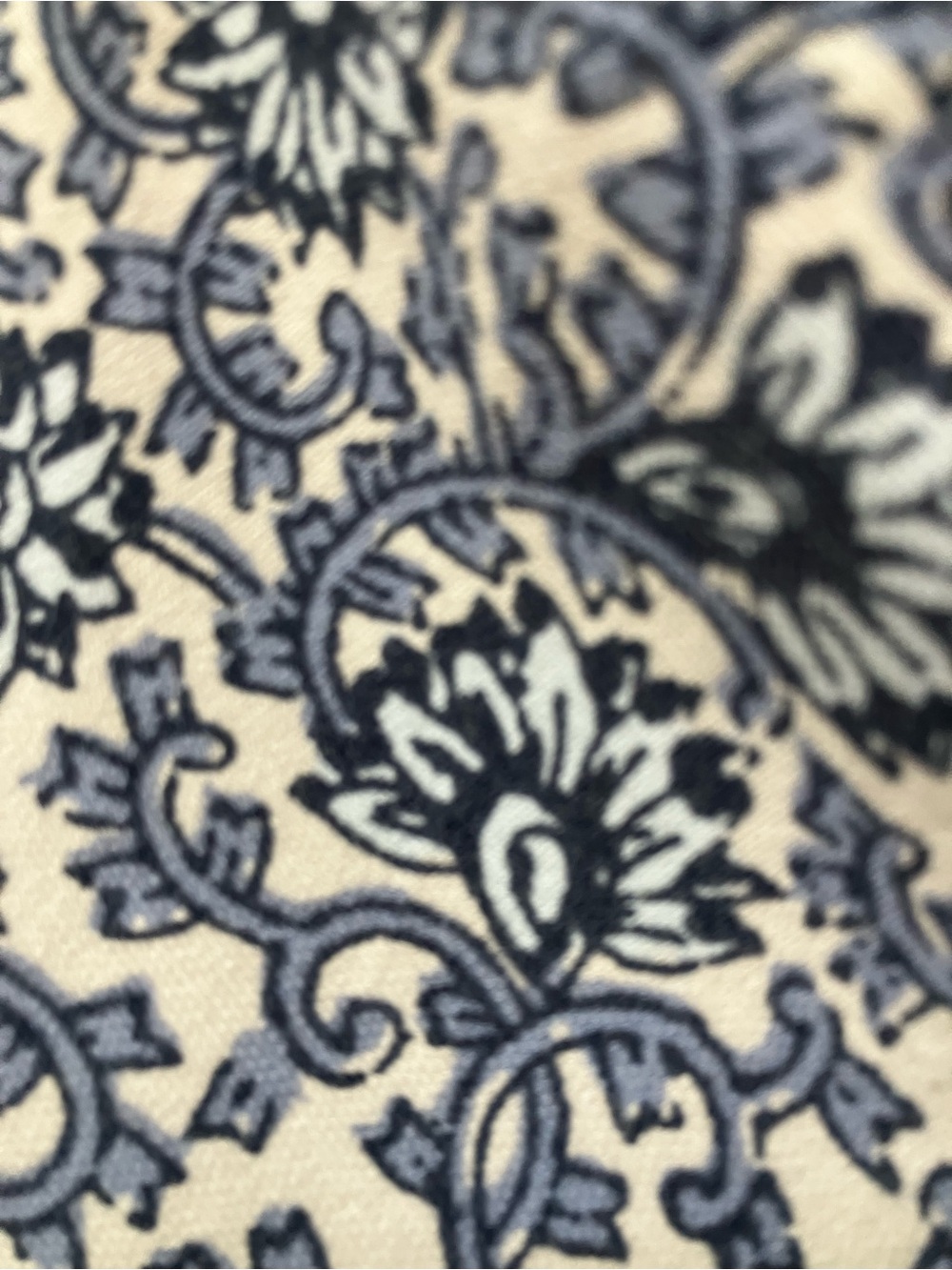 LOFT Navy and White Printed Cropped Pants - Picture 4 of 4